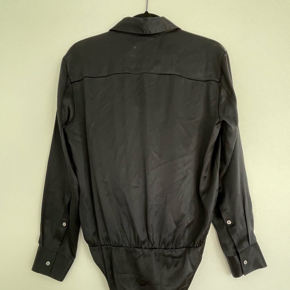 T by Alexander Wang Bodysuit Silk Blouse - Picture 3 of 9
